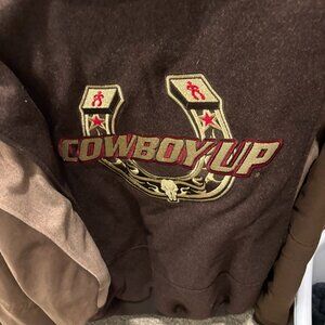 Nice XL Cowboy Up Jacket Wool/Suede